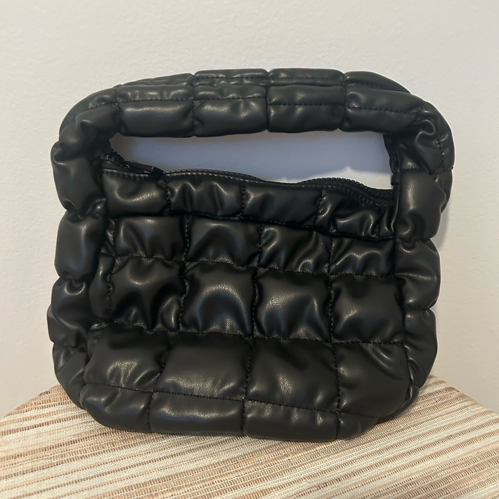 Stylish Black Quilted Women's Bag